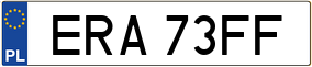 Trailer License Plate
